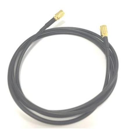 Koaxiální kabel, řada: SMB RG174, Černá 1 m 50 Ω RS PRO S koncovkou