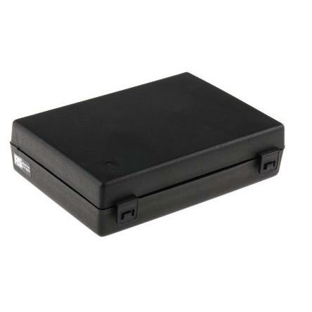 RS PRO Box ESD, Vodivý, Polypropylen, délka: 140 mm Vyhovuje normě EN 61340-5-1, šířka: 106mm, výška: 38 mm