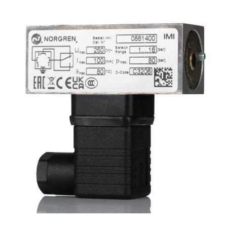 Tlakový spínač, řada: 18D Norgren, Elektromechanický