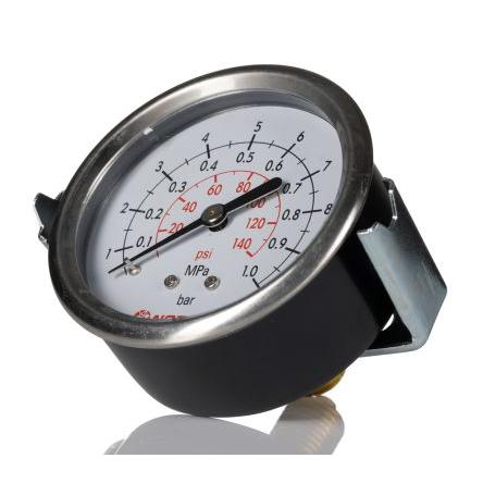 Tlakoměr Se závitem 18-015-852 63 mm G 1/4 ABS, 65 °C 10 bar 0 bar Norgren