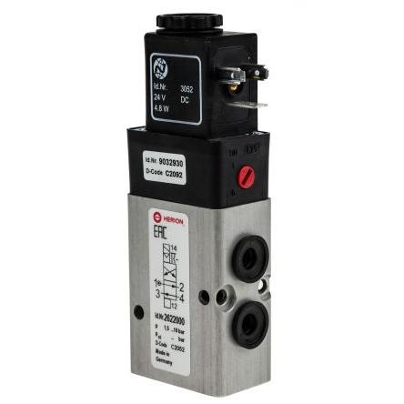 Pneumatický solenoidový ventil 4/2 Nepřímý solenoid, řada: 26220 G Elektromagnetický/pružina, max. průtok: 700L/min