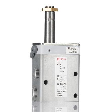 Pneumatický solenoidový ventil 3/2, 5/2-cestný, řada: 80207 ISO 228, BSPP Elektromagnet/vzduch, max. průtok: 3000L/min