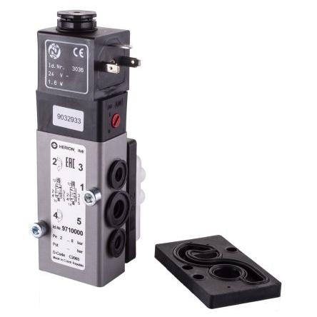 Vřetenový ventil 3/2, 5/2, řada: 97100 G Elektromagnetický/pružina Norgren 230 V ac, 24V dc