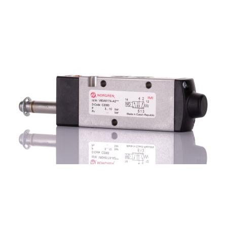 Pneumatický solenoidový ventil, řada: V60 G Elektromagnetický/pružina, max. průtok: 750L/min Norgren 24V