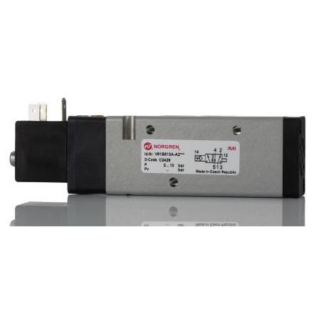 Pneumatický solenoidový ventil, řada: V61 G 1/4" Elektromagnet/vzduch, max. průtok: 2600L/min Norgren