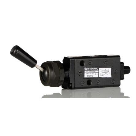 Mechanický ventil, řada: X302 barva Černá Páka G 1/8 G, materiál tělesa: Zinek III B, teplotní rozsah: 50 °C, teplotní