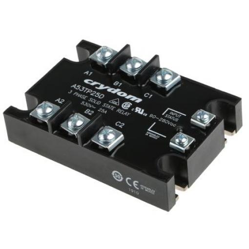 Sensata / Crydom Polovodičové relé 25 A Panel 530 Vrms 53TP 280Vrms