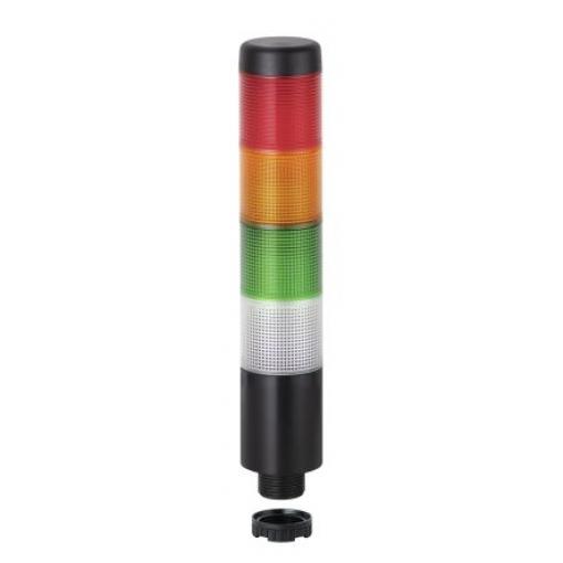 Werma Signální věž, řada: Kompakt 37 LED Bzučák barva Žlutá, Červená, Zelená, Čirá 24V