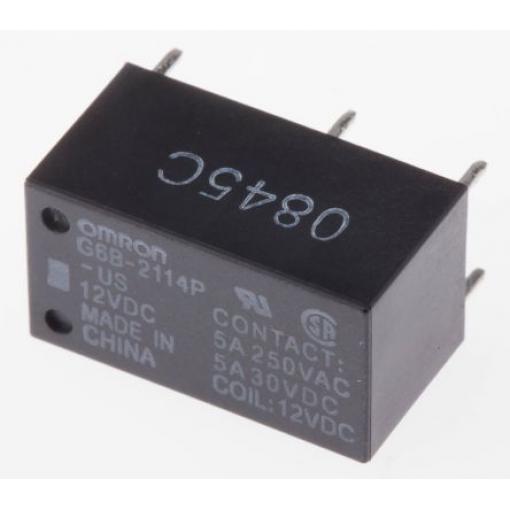 Omron Výkonové relé Montáž na plošný spoj 5 A 12 V dc G6B