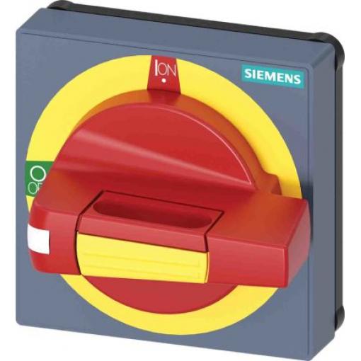 Otočná klika Žlutá, Červená, řada: SENTRON, pro použití s: 3KD velikost 1 a 2, 3KF velikost 1, délka: 84 mm IP65 Siemens
