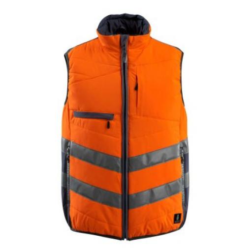 Mascot Workwear Oranžová, Tmavomodrá Reflexní vesta M