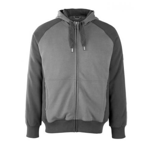 Mikina s kapucí Unisex, SC: 2XL, Antracitová, Bavlna, Polyester Zip Mascot Workwear, řada: 50566 No
