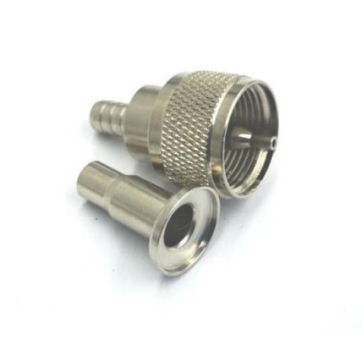 RS PRO Koaxiální konektor, řada: UHF Vnější, 50 Ω, orientace těla: Rovný, Kabel Konektor UHF Přepážka Kabel, 300MHz 85