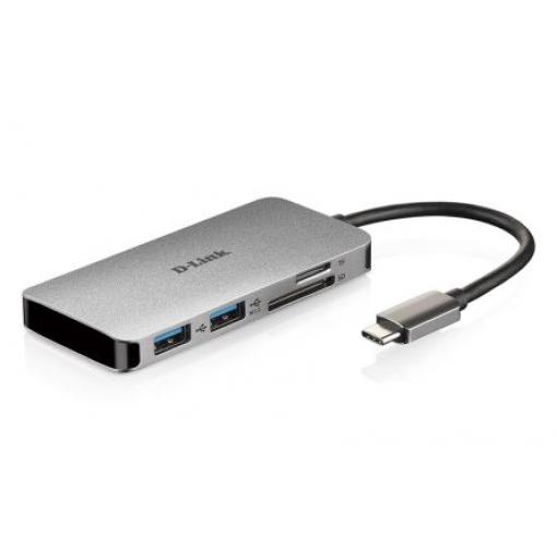 Rozbočovač USB DUB-M610, standard: USB 3.0, počet portů USB: 2 USB 11 mm D-Link 45 mm 95 mm