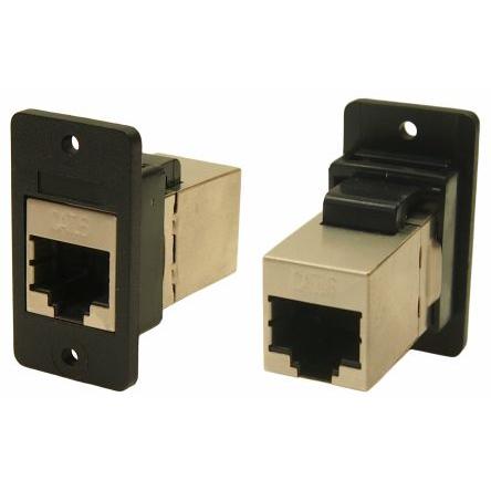 RS PRO Konektor RJ45, řada: FT Vnitřní Kat6, počet cest: 8, Pravoúhlý, Montáž do panelu Stíněné, počet portů: 1portový
