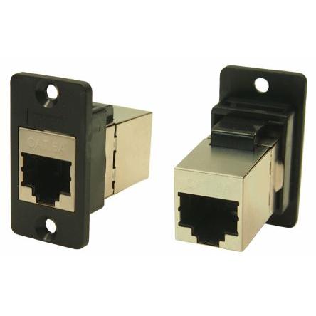 RS PRO Konektor RJ45, řada: FT Vnitřní Cat6a, počet cest: 8, Pravoúhlý, Montáž do panelu Stíněné, počet portů: 1portový