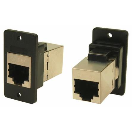 RS PRO Konektor RJ45, řada: FT Vnitřní Cat6a, počet cest: 8, Pravoúhlý, Montáž do panelu Stíněné, počet portů: 1portový