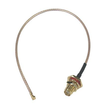 Koaxiální kabel, řada: CBA, Černá, A: UFL Vnitřní, B: SMA, Přímý 150 mm RF Solutions
