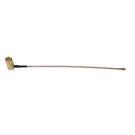 Koaxiální kabel, řada: CBA, Černá, A: UFL Vnější, B: SMA 150 mm RF Solutions