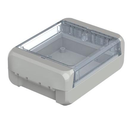 Bopla Univerzální skříň, řada: Bocube IP68, IP66 Nestíněný S přírubou barva Šedá, Světle šedá Polykarbonát 113 mm 40 mm