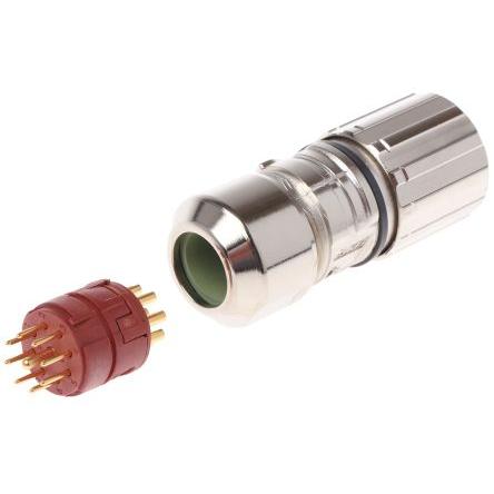 Kulatý konektor, počet kontaktů: 9, Kabel, velikost: M23 Lapp, pohlaví kontaktu: Vnější, orientace těla: Rovný Zástrčka,