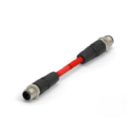 TE Connectivity Cat5e Ethernetové kabely, řada: TAD1474, Červená, Polyvinylchlorid, 250V 1 m, typ pláště: Stíněné