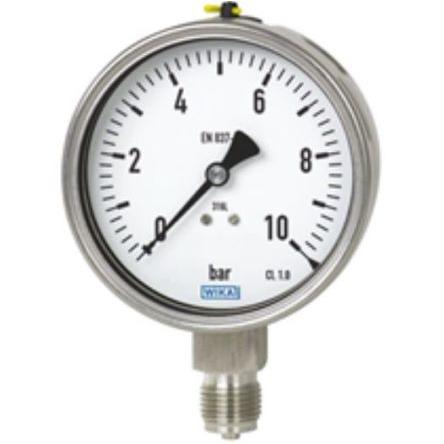 Tlakoměr Se závitem 7012629 63 mm G 1/4 Nerezová ocel, 60 °C 1000 bar 0 bar WIKA