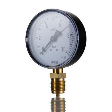 Tlakoměr Se závitem 9013580 63 mm G 1/4 Plastové, 60 °C 3 bar -1 bar WIKA