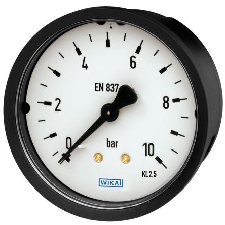 Tlakoměr Se závitem 9083901 63 mm G 1/4 Plastové, 60 °C 1 bar 0 bar WIKA