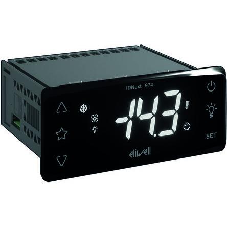 Eliwell Kontrolér, řada: ID NEXT Montáž do panelu, 55 °C, -5 °C 3, počet výstupů: 3, výstup: Relé 230V, typ řízení: