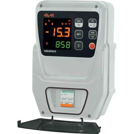 Eliwell Kontrolér, řada: RC500 Lišta DIN, 150 °C, -55 °C 1, počet výstupů: 5, výstup: Relé 230V, typ řízení: 4D ovladač