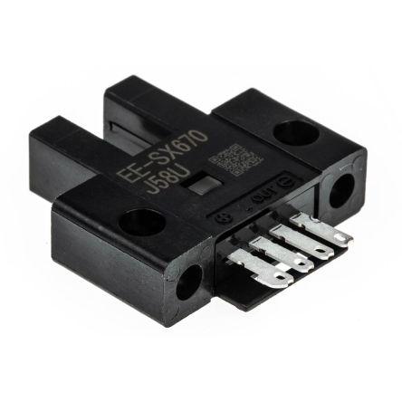Omron Fotoelektrický snímač, řada: EE-SX67 Infračervené Rozvětvené, výstup: NPN Jednocestný IP50