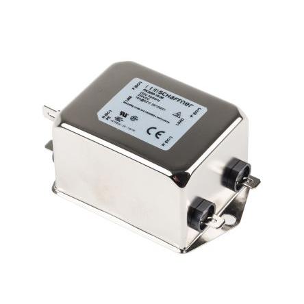 Filtr EMI, řada: FN2060, 330 nF, 250V ac/dc, 0Hz, 400 Hz, Montáž na rám 650 μH, Fast-On, 16 A, počet fází: 1, 0.734 mA,