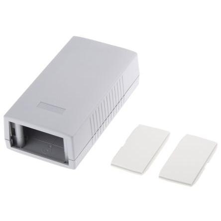 RS PRO Pouzdro na přístroje, řada: G4 IP54 ABS 45 mm barva Šedá 150 mm 80 mm