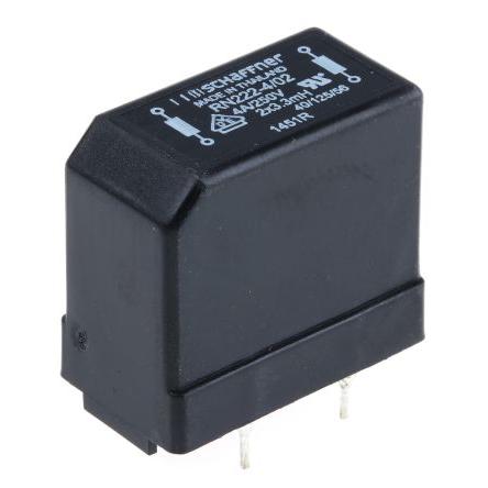 Kompenzační tlumivka, řada: RN 3.3 mH max. SRF: 3 MHz Idc 4 A Rdc 45 mΩ, 300V Schaffner