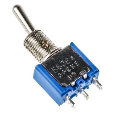 APEM Přepínač Panel SPST zap-zap ovládání 4A Pájecí 30 V dc
