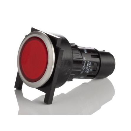 EAO Kontrolka, řada: 61 Montáž do panelu LED Červená, průměr výřezu: 16 mm IP65 Kulatý 250V