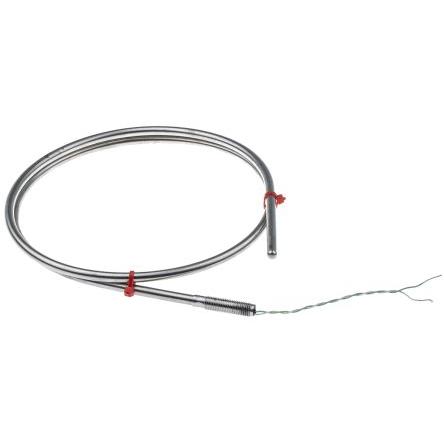 Termočlánek s minerální izolací 100 mm kabel typ K Nerezová ocel 316 1 m sonda, -40 °C 6 mm na 1100 °C IEC, RoHS