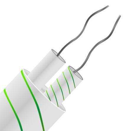 RS PRO Termočlánkový kabel/drát K 350 °C Skelné vlákno 10 m Nestíněný, prameny vodičů: 1 x 0.315 mm