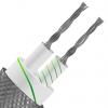 RS PRO Termočlánkový kabel/drát K 350 °C Skelné vlákno 10 m Stíněný, prameny vodičů: 7 x 0.2 mm