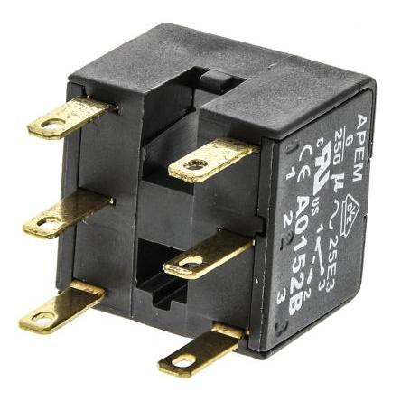 APEM Blok kontaktů tlačítkového spínače, řada: A01 Blok kontaktů 2 CO 250V Pájecí očko/svorka pro rychlé připojení