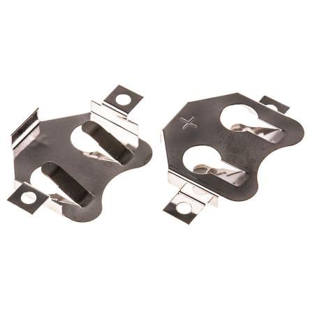 Keystone Konektor pro baterie CR2016, CR2025, CR2032 pro 1 Povrch Rameno s horní pružinou