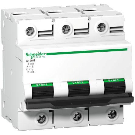 Schneider Electric Miniaturní jistič, rozsah: Acti9 C120 3pólový 100A vypínací výkon 15000 A, charakteristika: Typ B,
