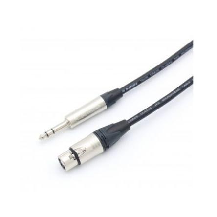 Van Damme Kabel XLR, A: Stereofonní konektor 6.35 mm, B: Konektor XLR, B: Vnitřní 5 m, Černá