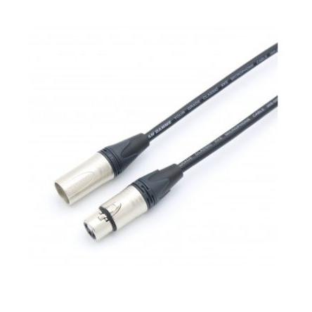 Van Damme Kabel XLR, A: Vnější, A: Zástrčka XLR3, B: Vnitřní 3 m, Černá