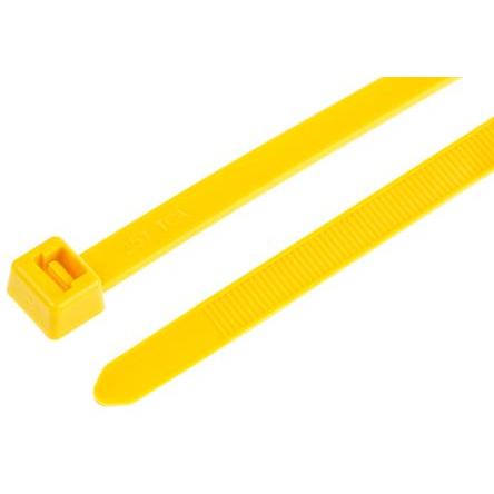 Stahovací páska Nerozpojitelné 111-12003 T120R(E)-PA66-YE 380 mm 7.6mm Žlutá Nylon 66 HellermannTyton