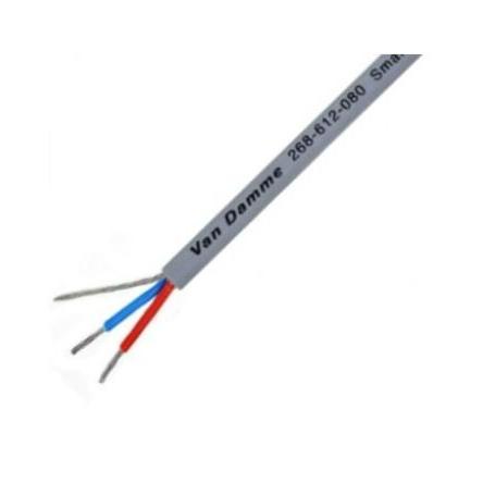 Vícežilový nástrojový kabel 2žilový Stíněný, vnější průměr: 6 mm OD plocha průřezu 0.52 mm² Van Damme, Šedá 100 m