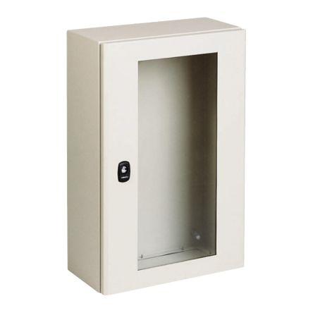 Schneider Electric Kovové pouzdro, řada: PanelSeT S3D IP66 Ocel Šedá 300 mm Průhledné dveře 300 mm 150 mm