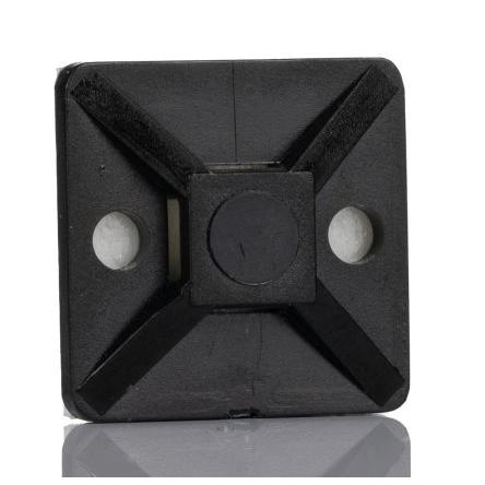 Držák vázacích pásek 5.4 mm široké pásky 28 mm 28mm barva Černá HellermannTyton