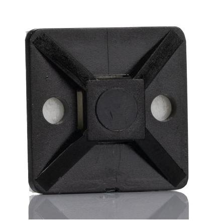 Držák vázacích pásek 4.1 mm široké pásky 19 mm 19mm barva Černá HellermannTyton